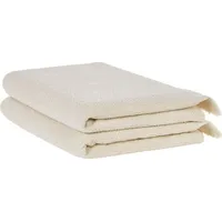 Beliani Komplet 2 ręczników bawełnianych frotte beżowy Atiu Lumarko 357608 Bel