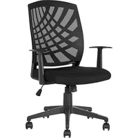 Beliani Krzesło biurowe Lumarko regulowane czarne Bonny 337558 Bel
