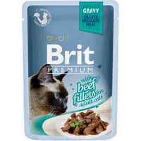 Brit Premium Cat Gravy Fillets With Beef 85G Art498620