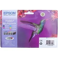 Epson Tusz Zestaw tuszy T0807 Easy Mail Packaging 6 kolorów C13T08074510