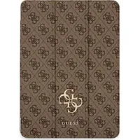 Guess Etui na tablet Guic12G4Gfbr Apple iPad Pro 12.9 2021 5. generacji Book Cover brąz/brown 4G Collection Gue1233Br