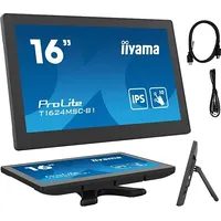 Iiyama Monitor interaktywny iiyama Prolite T1624Msc-B1 16 Ips, Fullhd, Hdmi, Sdcard, Lan, Poe, 24/7