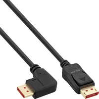 Inline Kabel 8K Uhd-2 Displayport Kabel, rechts gewinkelt, schwarz - 5M 17155R