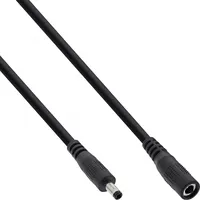Inline Kabel zasilający Dc extension cable, plug male/female 4.0X1.7Mm, Awg 18, black, 5M 26905C