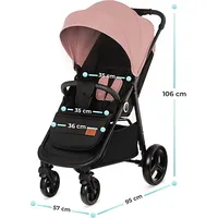 Kinderkraft wózek spacerowy Grande  pink 22Kg Ksgran00Pnk0000
