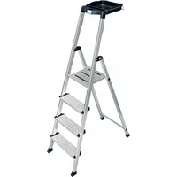 Krause Ladder 4 step aluminium Secury 126528