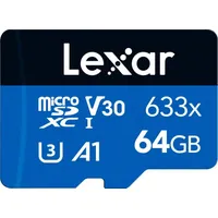 Lexar Karta 633X Microsdxc 64 Gb Class 10 Uhs-I/U3 A1 V30 Lms0633064G-Bnnng