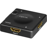 Logilink Przełącznik Switch Hdmi 3X1-Port, 1080P/60Hz, Mini, Hdcp, Cec Hd0041