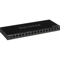 Netgear Gs316P Unmanaged Gigabit Ethernet 10/100/1000 Power over Poe Black Gs316P-100Eus