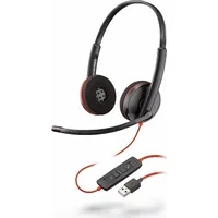 Poly Blackwire C3220 Headset Wired Head-Band Calls/Music Usb Type-A Black, Red 209745-104