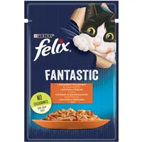 Purina Nestle Felix Fanstastic Chicken, Tomato - Wet Cat Food 85 g Art587422