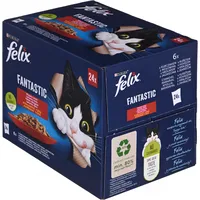 Purina Nestle Felix Fantastic country flavors in jelly - Wet food for cats 24X 85G Art587427