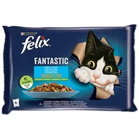 Purina Nestle Felix Fantastic country flavors in jelly, salmon, trout with vegetables - 340G 4X 85 g Art498659