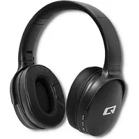 Qoltec 50851 Wireless Headphones with microphone Super Bass  Dynamic Bt Black