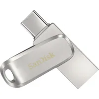 Sandisk Ultra Dual Drive Luxe Usb flash drive 64 Gb Type-A / Type-C 3.2 Gen 1 3.1 Stainless steel Sdddc4-064G-G46
