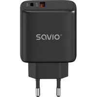 Savio Ładowarka sieciowa 30W Quick Charge, Power Delivery 3.0, La-06/B Savla-06/B