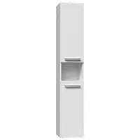Top E Shop Bathroom cabinet Nel I 31X30X174 cm, matt white Biel Mat