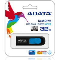 Adata Dashdrive Uv128 128Gb Usb flash drive Type-A 3.2 Gen 1 3.1 Black, Blue Auv128-128G-Rbe