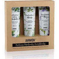 Anwen AnwenSet Odżywki do włosów o niskiej porowatości Proteinowa Zielona Herbata 100Ml  Emolientowa Akcja Nawilżający Bez 5907222404577