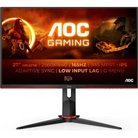 Aoc Q27G2S/Eu computer monitor 68.6 cm 27 2560 x 1440 pixels Quad Hd Led Black, Red