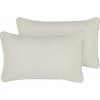 Beliani Lumarko 2 poduszki dekoracyjne 30 x 50 cm białe Heliotrope 307666 Bel