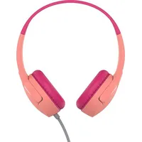 Belkin Słuchawki Soundform Mini Zestaw słuchawkowy Przewodowa Opaska na głowę Połączenia/Muzyka/Sport/Codzienność Różowy Aud004Btpk