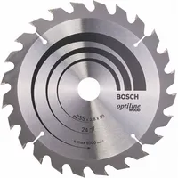Bosch tarcza pilarska Optiline do drewna 235X30/25Mm 24 zęby 2608640725
