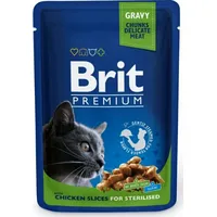 Brit Premium Cat Chicken Sterilised - wet cat food 100G Art578253