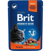 Brit Premium Cat Salmon Sterilised - wet cat food 100G Art578256