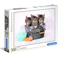 Clementoni Puzzle 500 elementów High Quality Kittens and Soap Gxp-683676