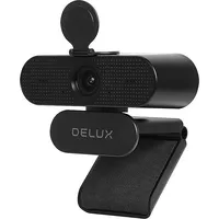 Delux Kamera internetowa z mikrofonem Dc03 Czarna