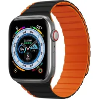 Duxducis Pasek magnetyczny Dux Ducis Strap Ld Version Apple Watch 4/5/6/7/Se/8 40/41Mm czarno-pomarańczowy Dds1735