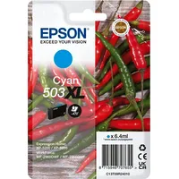 Epson Tusz Atrament/503Xl Chillies 6.4Ml Cy C13T09R24010