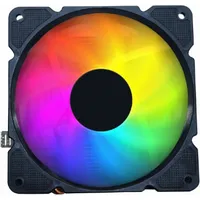 Gembird Cpu-Huracan-Argb-X140 Cpu cooling fan, 12 cm, 100 W, multicolor Led, 4 pin
