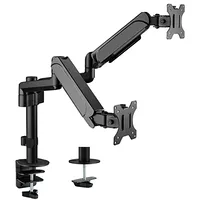 Gembird Ma-Da2P-01 Adjustable desk 2-Display mounting arm, 17-32, up to 9 kg
