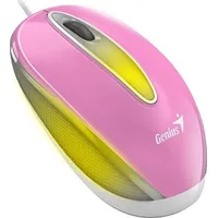 Genius Mysz Dx-Mini, 1000Dpi, optyczna, 3Kl., przewodowa Usb, różowa, klasyczna, podświetlenie Rgb 31010025407