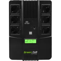 Green Cell Aio 800Va Ups Line-Interactive 800 Va 480 W 6 Ac outlets Ups07