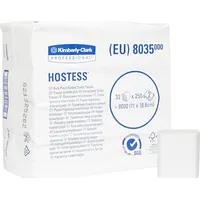 Kimberly-Clark Hostess - Miękki papier toaletowy w składce, makulatura, 2-Warstwy 8000 odcinków 8035