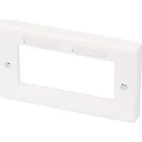 Lindy Double Av Face Plate for Gbtype double Pattress Box - 60542