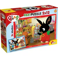 Lisciani Puzzle Maxi 2X12 elementów Bing Szkoła 304-81233