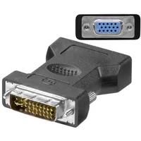 Microconnect Adapter Av Dvi-I - D-Sub Vga czarny Monaj