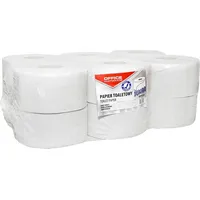 Office Products Papier toaletowy makulaturowy Jumbo, 1-Warstwowy, 120M, 12Szt., biały 22046139-14