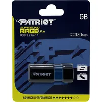 Patriot Memory Supersonic Rage Lite Usb flash drive 64 Gb Type-A 3.2 Gen 1 3.1 Black, Blue Pef64Grlb32U