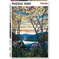 Piatnik Puzzle - 1000 Tiffany, Magnolie i Irysy 371774