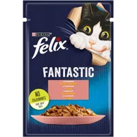Purina Nestle Felix Fantastic with salmon in jelly - wet food for cats 85G Art620347