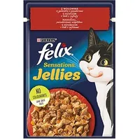 Purina Nestle Felix sensations Duo with beef and tomatoes in jelly - wet food for cats 85G Art620344