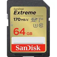 Sandisk Extreme Sdxc 64Gb 170/80 Mb/S A2 Sdsdxv2-064G-Gncin