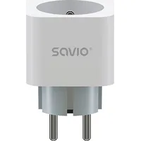 Savio Inteligentne gniazdko Wi-Fi 16A Pomiar zużycia energii, As-01 Białe Savas-01