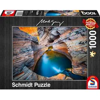 Schmidt Spiele Puzzle Pq 1000 Mark Gray Błękit 407217