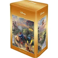 Schmidt Spiele Thomas Kinkade Studios Disney - Beauty and the Beast in nostalgic metal box, puzzle 500 pieces 59926